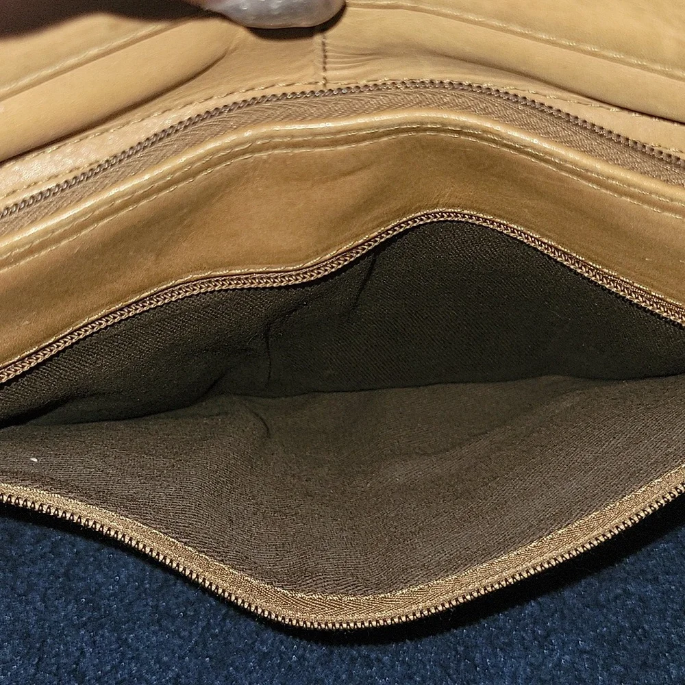 Tan Leather Breifcase Laptop Bag